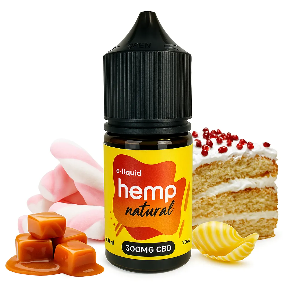 E-liquid CBD Natural Hemp para vapear, sabor postre