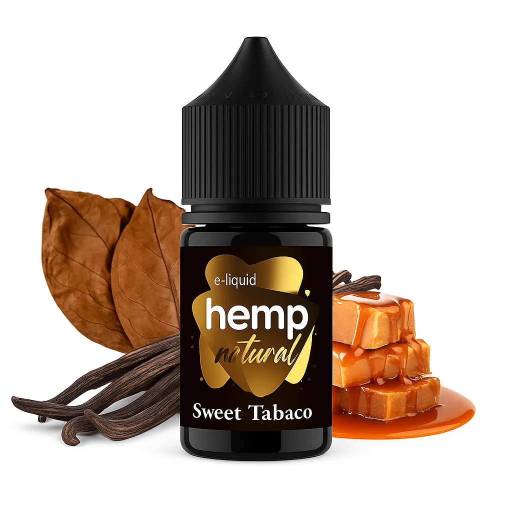 E-liquid CBD Natural Hemp para vapear, sabor tabaco